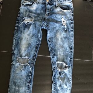 Black Brand Ripped Skinny Jeans